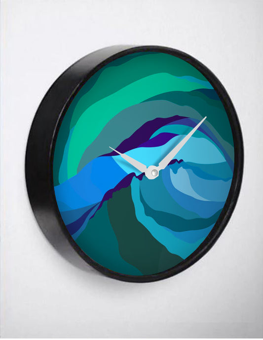 Teal Mist Wall Clock