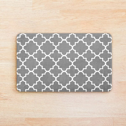 SuperSoft Grey & White Door Mat