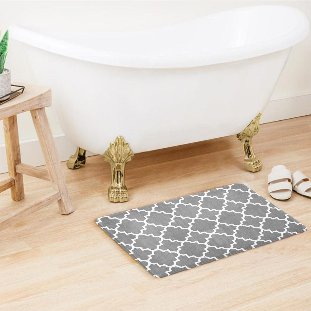 SuperSoft Grey & White Door Mat