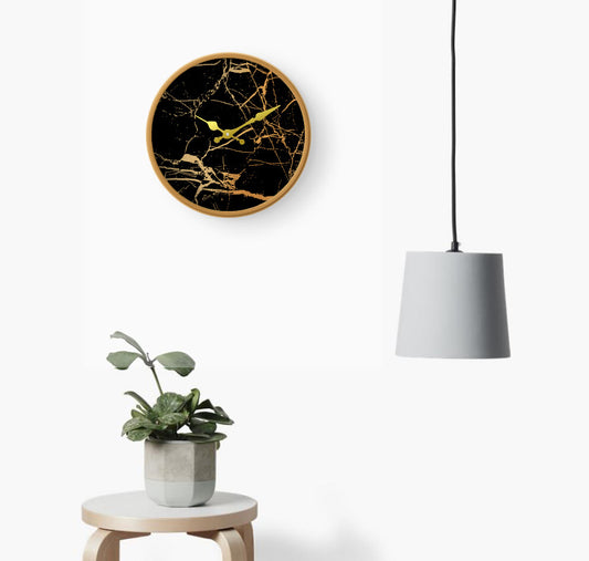 Black Gold Wall Clock