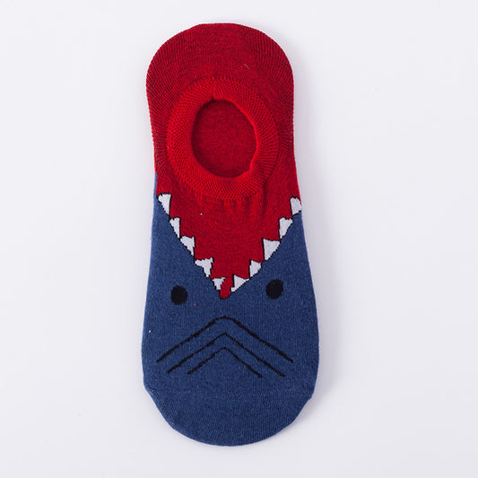 Angry Face Low Cut Crazy Socks