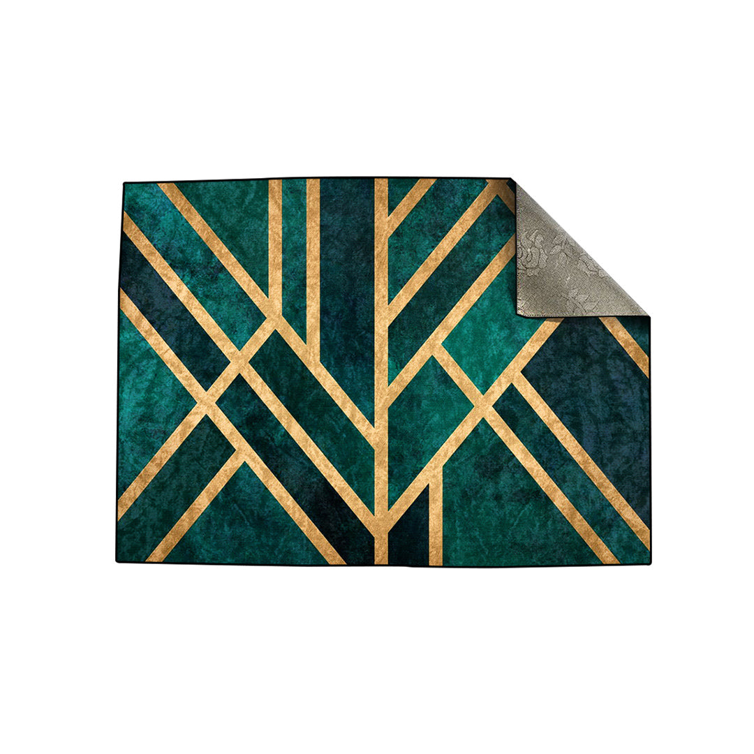 Emerald Art Deco Centerpiece (Rug)