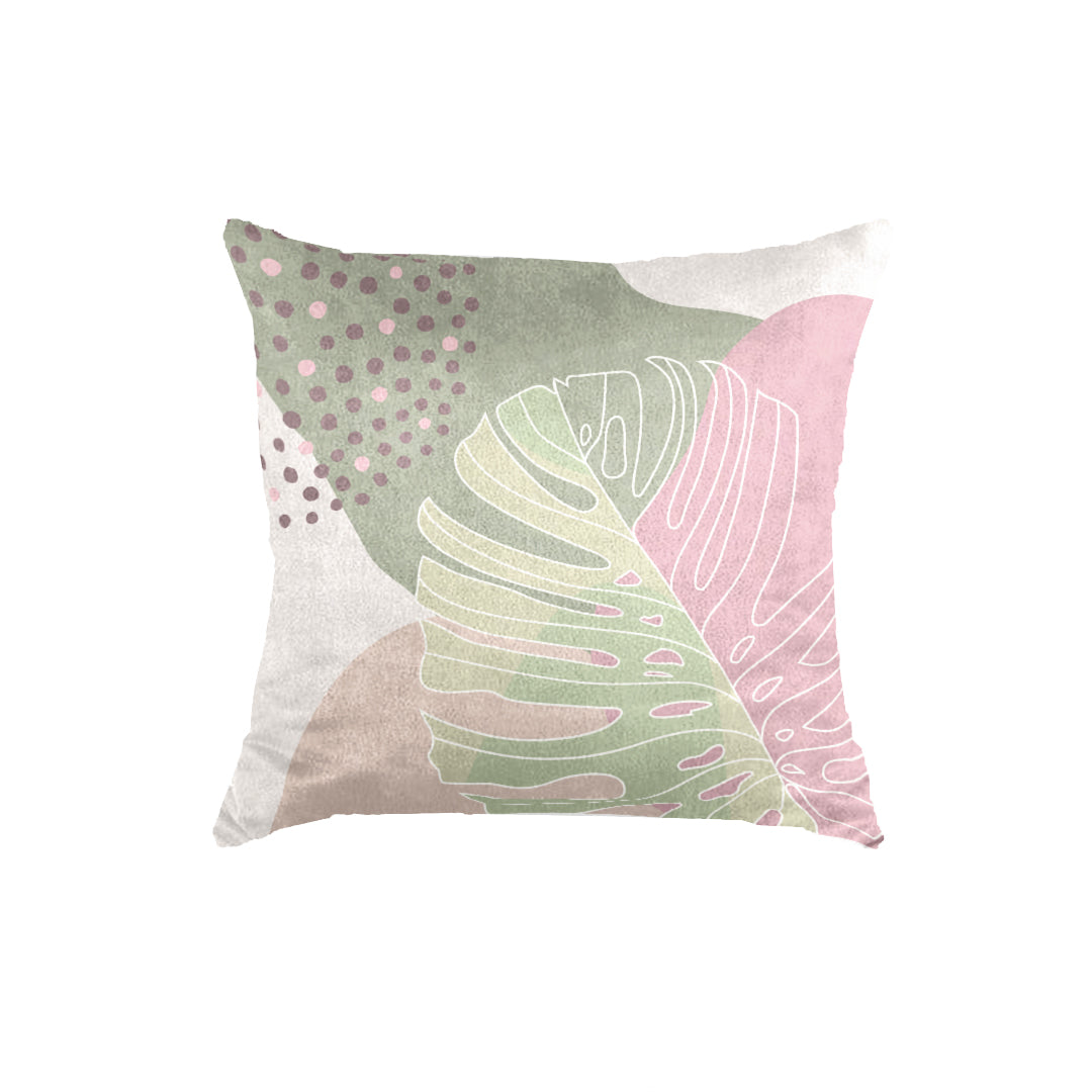 SuperSoft Mist Pink Tropical Throw Cushion