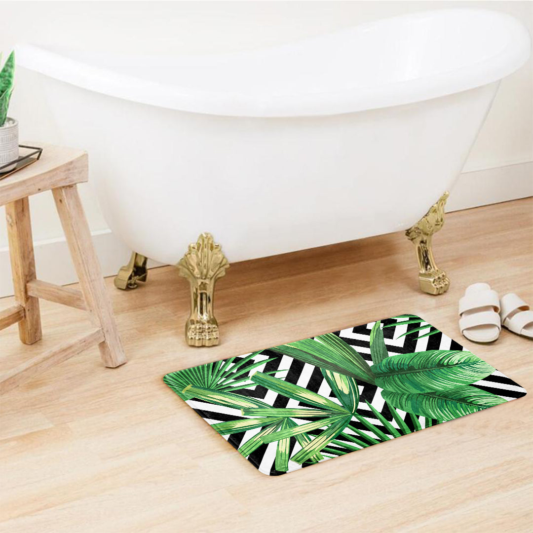 SuperSoft Tropical Geometric Door Mat