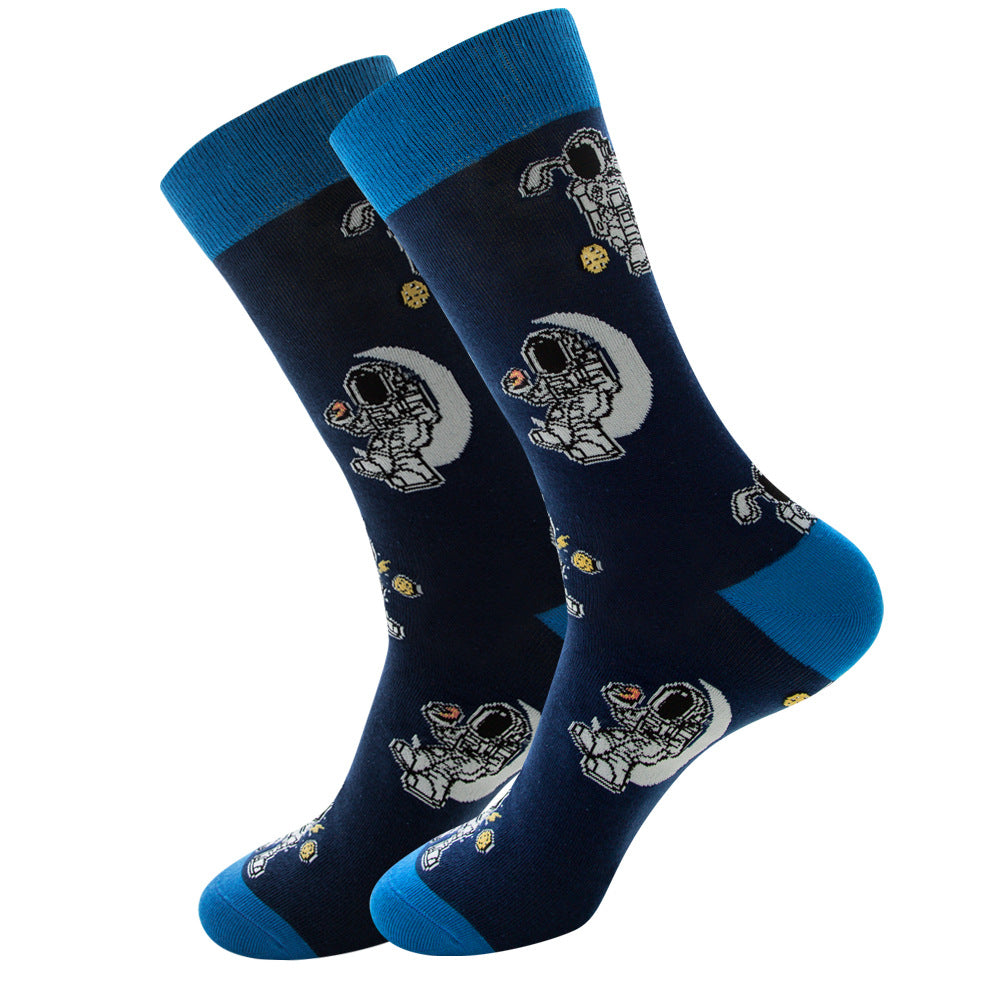 Astronaut In the Space Crazy Socks