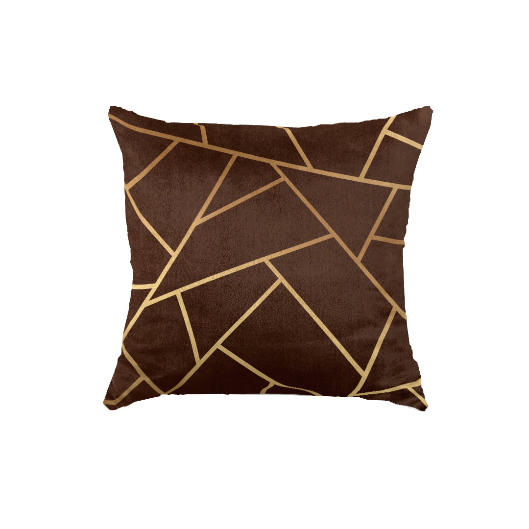 SuperSoft Brown Geo Throw Pillow