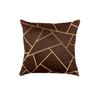 Thumbnail for SuperSoft Brown Geo Throw Pillow