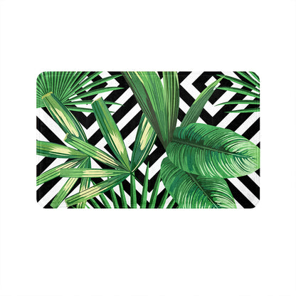 SuperSoft Tropical Geometric Door Mat