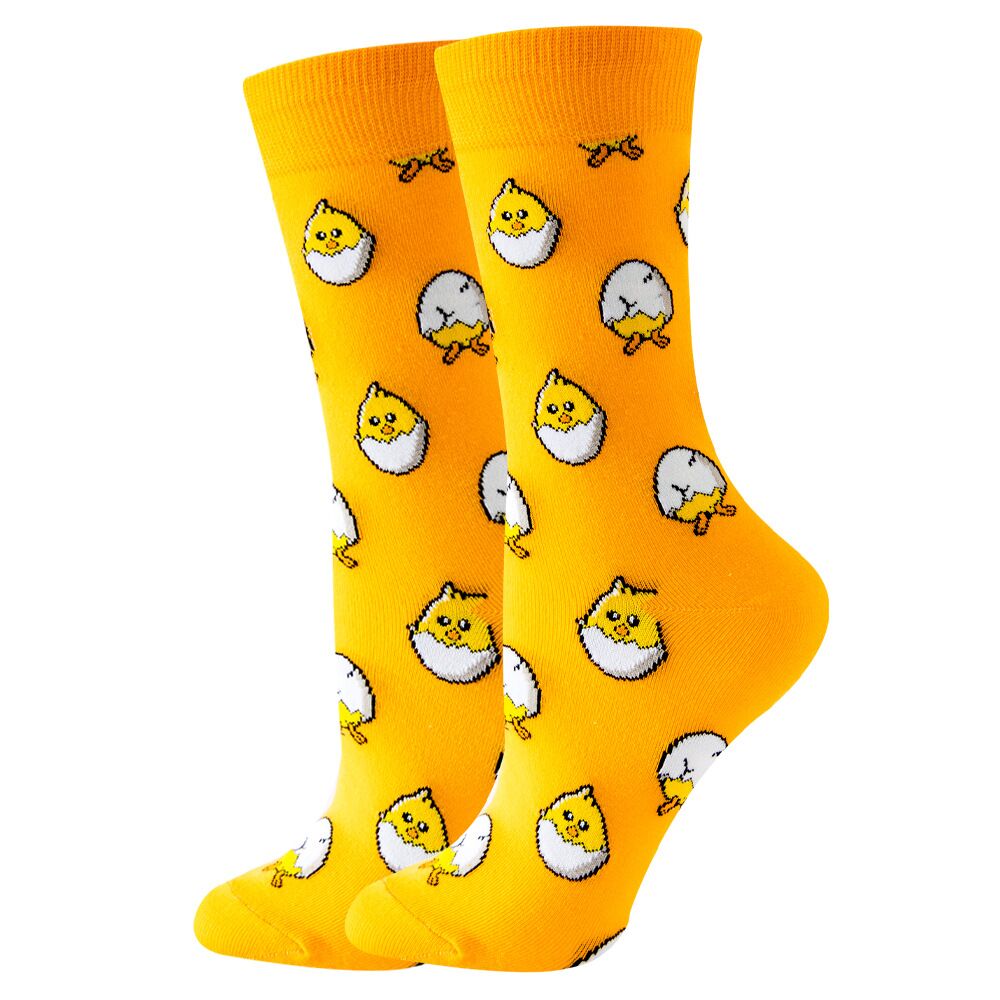 Kitten on Yellow Crazy Socks