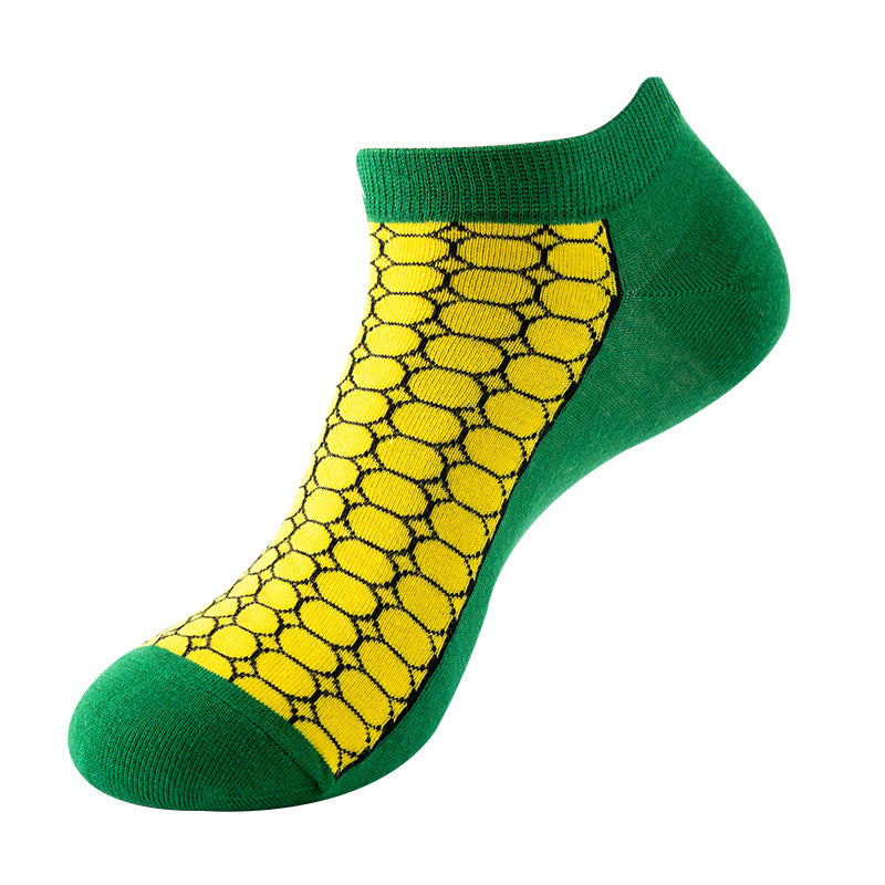 Corn Design Ankle Socks