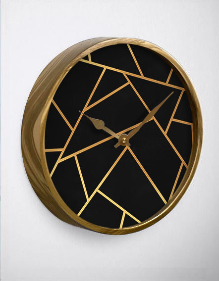 Black & Copper Wall Clock