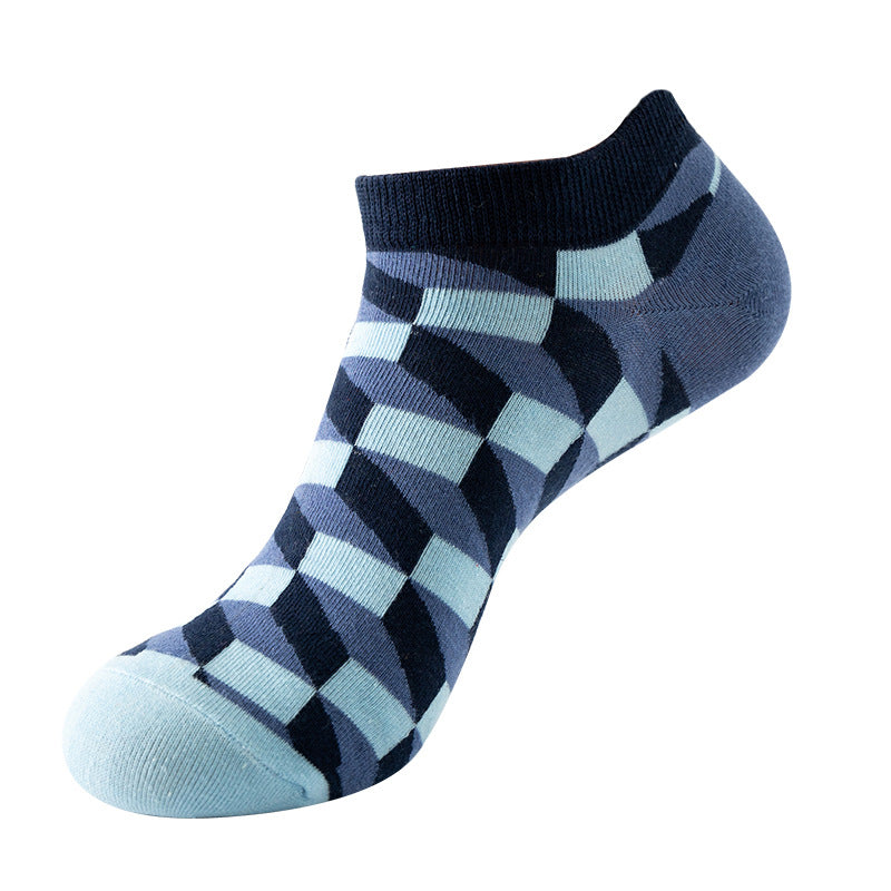 Black Rope with Lite Blue Ankle Socks