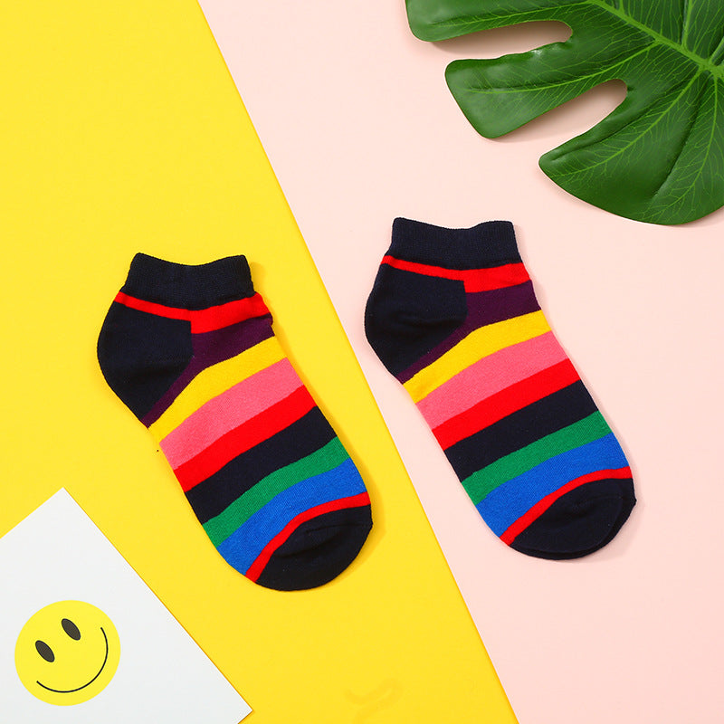 Colorful Low Cut Crazy Socks