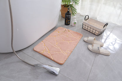 SuperSoft Imitation Rabbit Fur Bronzing Door Mat