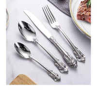 Thumbnail for Carving Silver Cutlery Set