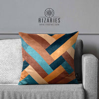Thumbnail for SuperSoft Ocean Lines Throw Pillow