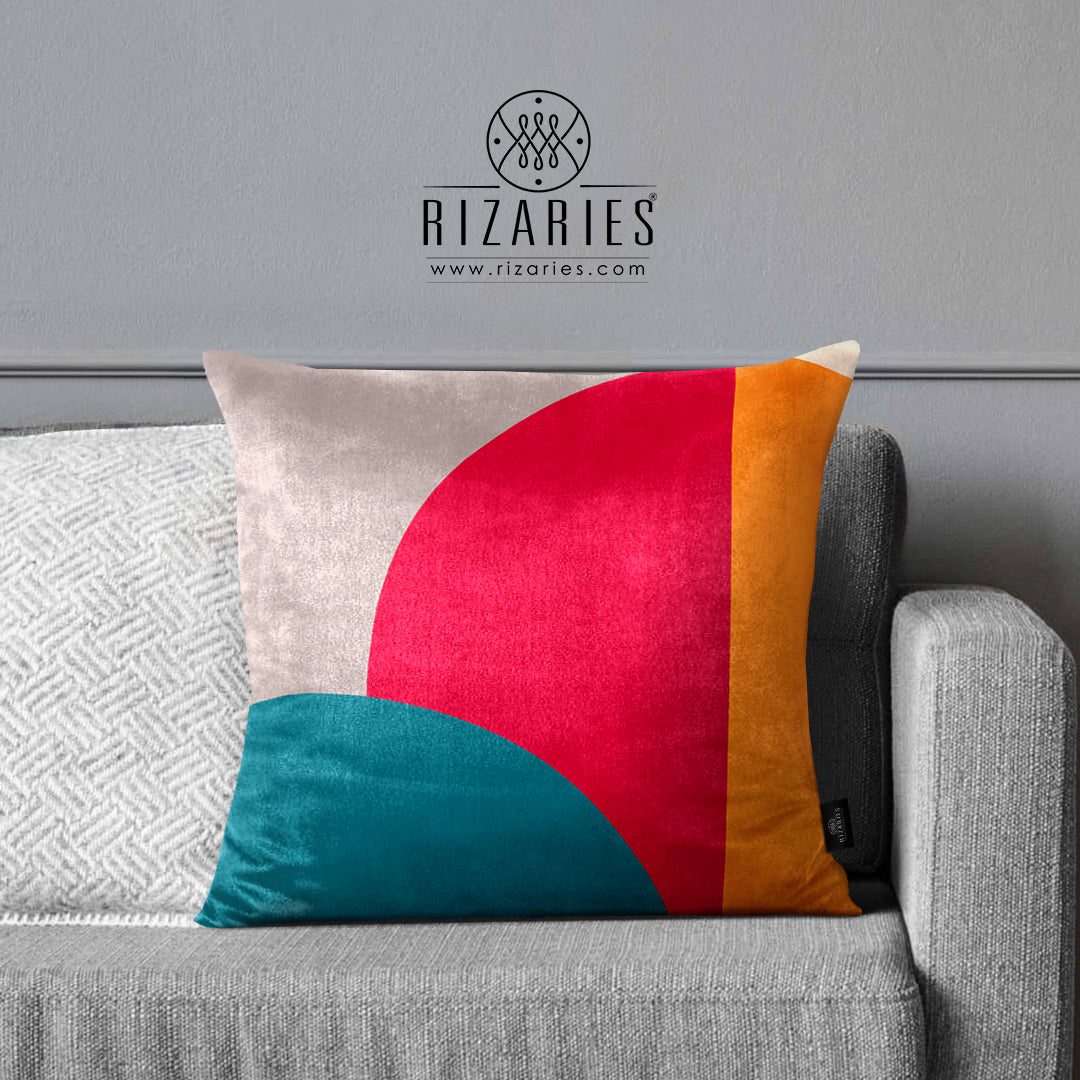 SuperSoft Colorful Rounds Throw Cushion