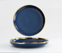 Thumbnail for Blue & Gold Porcelain Plate