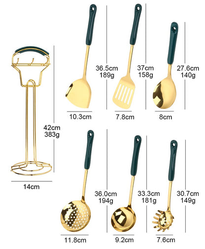 Serving Spoon Set with Stand