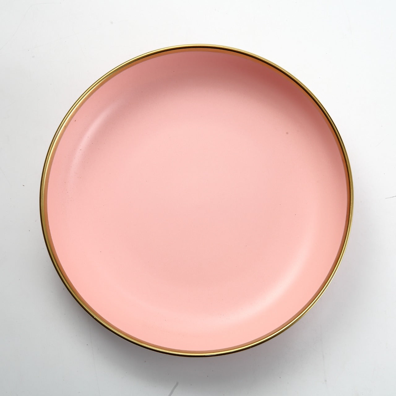 Pink & Gold Porcelain Plate