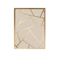 Thumbnail for Beige Geometric Handmade Canvas Painting