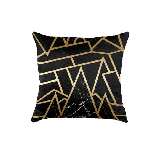 SuperSoft Black Marble Affect Throw Cushion