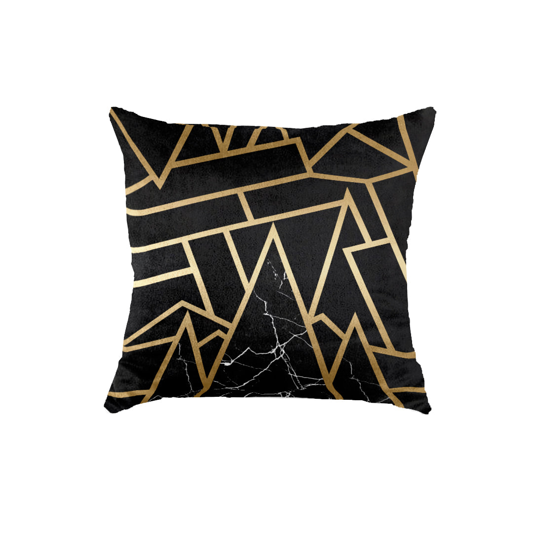 SuperSoft Black Marble Affect Throw Cushion