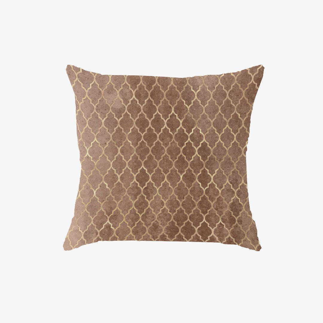 SuperSoft Copper Brown Throw Pillow