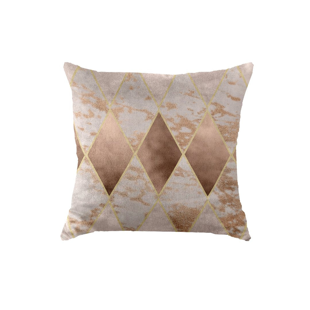SuperSoft Copper Foil Abstract Throw Pillow