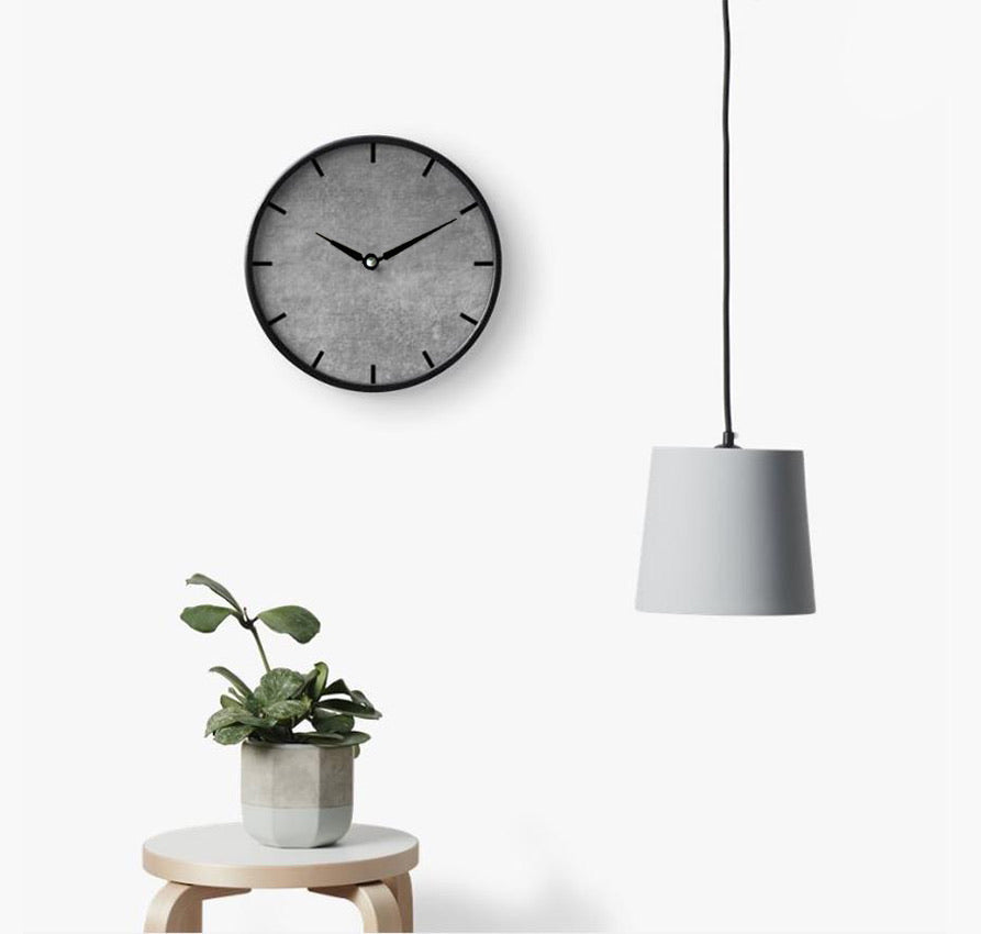 Modern Grey Wall Clock