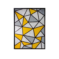 Thumbnail for Yellow Geometric Handmade Canvas Painting